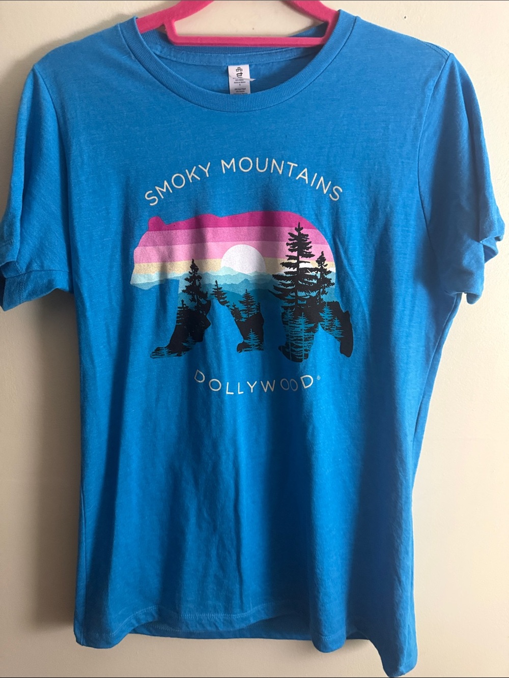 Dollywood Blue Smoky Mountains Women’s Tee L